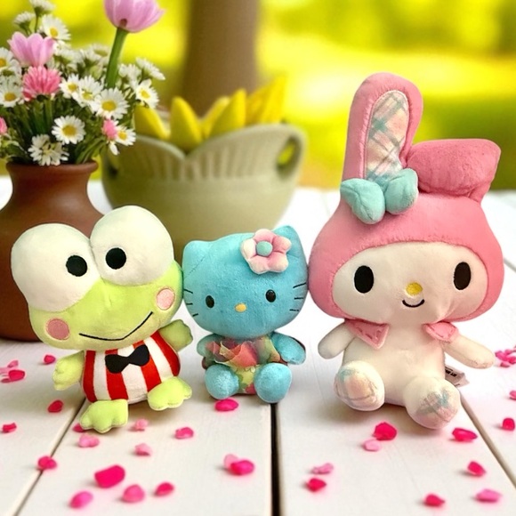 Hello Kitty Other - Sanrio Hello Kitty And her Friends -Keroppi And My Melody Plushes